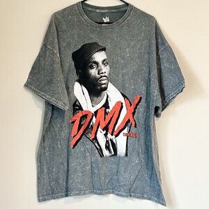 NEW DMX Washed Charcoal Oversized Tee - Size: Extra Large